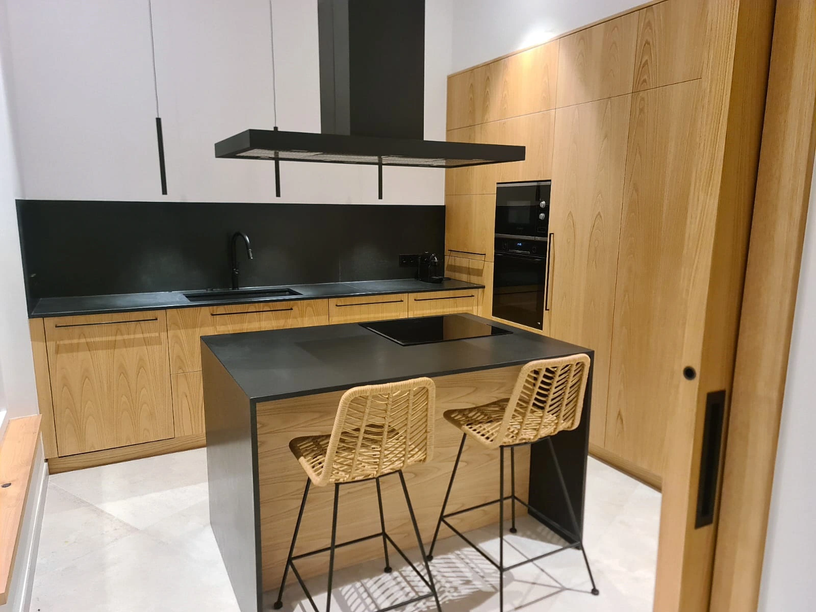 Illa de cuina de Zimbabwe Cuina exclusiva de marbre i granit